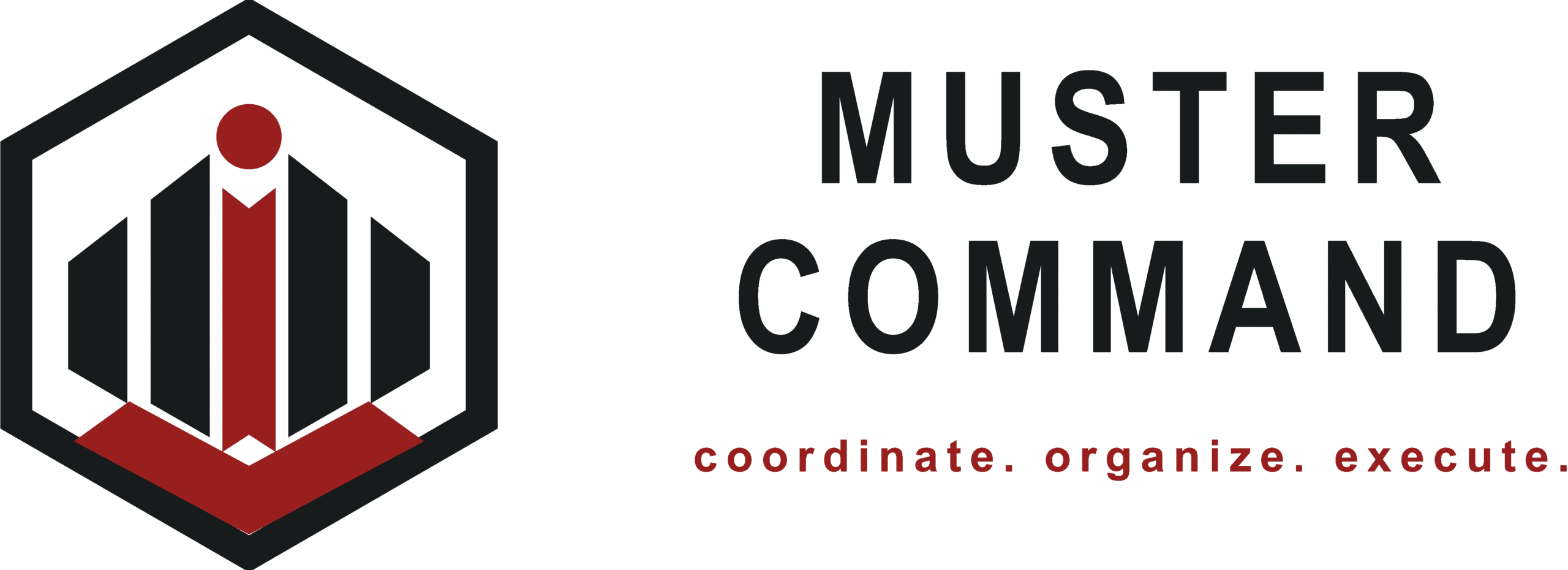 MusterCommand Logo and tagline